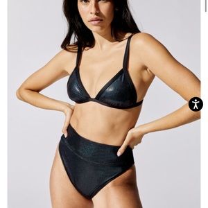 Beach Riot High Waisted Black Bikini